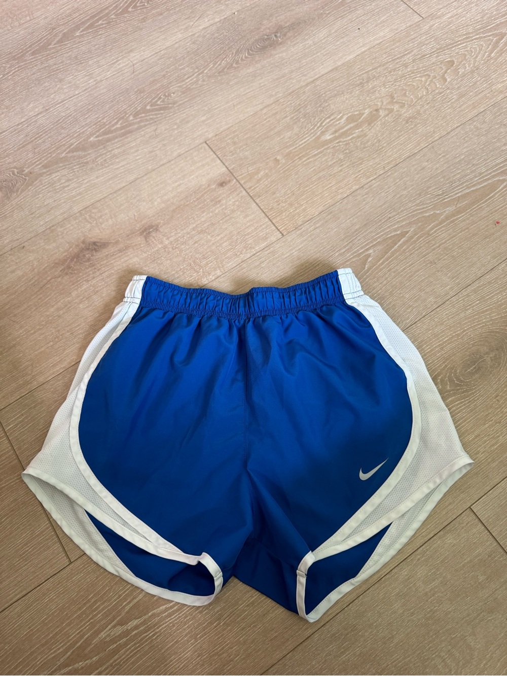 Nike Royal Blue and White Athletic Shorts
